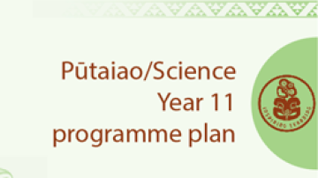 Resource Putaiao Programme Plan Year 11 Image