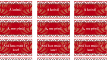 Resource Te Reo Maori in the Classroom Praise stickers red Image