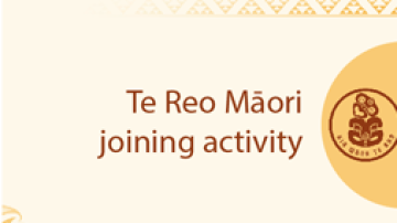 Resource Te Reo Maori joining activity Image