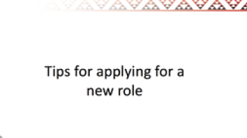 Resource Tips for applying for a new role Image